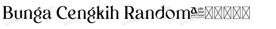 Bunga Cengkih Random字体转换